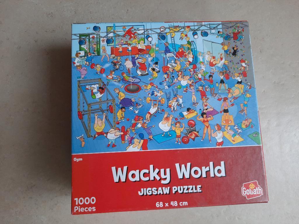 Goliath Wacky World puzzel 1000 stukjes, Ophalen of Verzenden, 500 t/m 1500 stukjes, Zo goed als nieuw, Legpuzzel