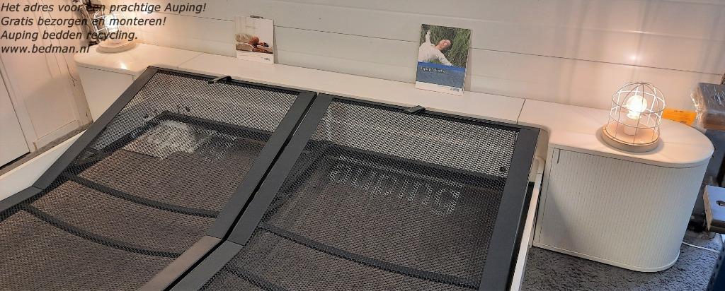 Prachtige Auping Auronde 160x200cm. Refurb. Gratis bez/Mont!, Verstelbaar, Verzenden, Wit, Tweepersoons