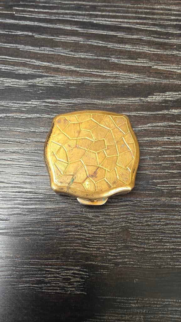 Vintage Gouden Make-up Doosje, Antiek en Kunst, Ophalen of Verzenden