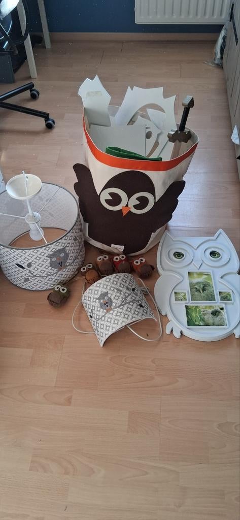 Themapakket kinderkamer uiltjes Tafkan, Ophalen, Zo goed als nieuw, Lamp