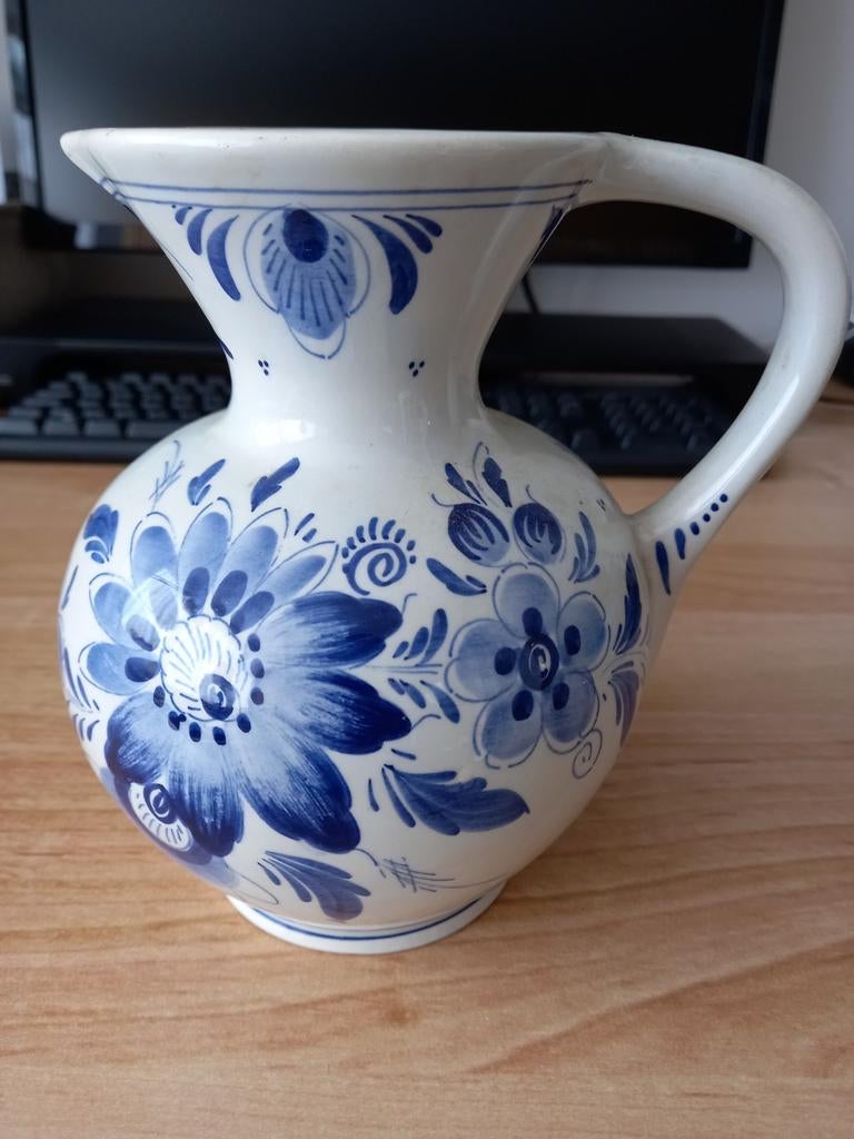 Delfs blauwe vaas/kan, Antiek en Kunst, Ophalen
