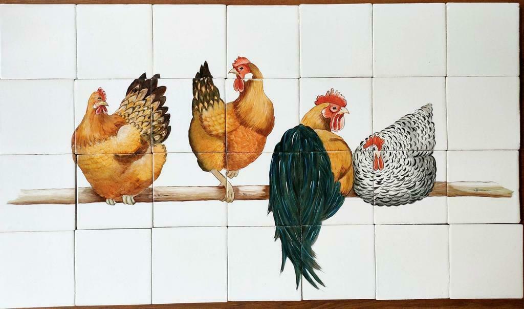 Yvonne's Tegeltableaus op authentieke Friese witjes., Nieuw, Minder dan 20 cm, Minder dan 5 m², Wandtegels