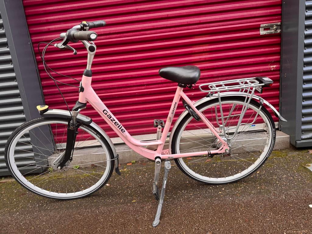 Gazelle Damesfiets - Oranje/Roze, Versnellingen, Ophalen of Verzenden, Gazelle, 53 tot 56 cm