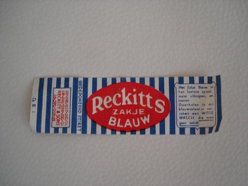 Wikkels van Reckits blauw, Ophalen of Verzenden, Gebruikt, Verpakking