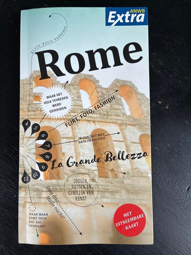 ANWB Extra Rome Reisgids met kaart, Budget, Europa, Ophalen of Verzenden, Zo goed als nieuw