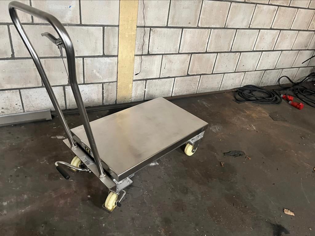 Verrijdbare hydraulische heftafel cap 200 kg Rvs uitvoering, Verzenden, Nieuw