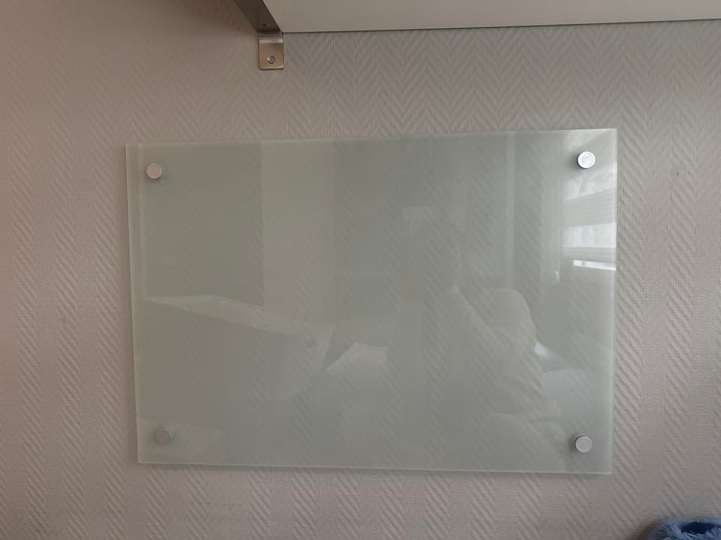 İKEA - Glazen whiteboard / memobord (65x45cm), Ophalen of Verzenden, Gebruikt, Overige typen