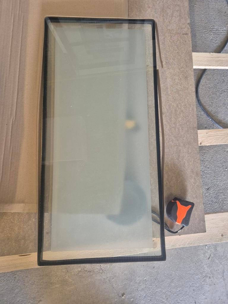 2 x Satijn isolatieglas set compleet Merbau 600 ML 610 CANDO, Doe-het-zelf en Verbouw, Ophalen, Nieuw, Buitendeur, 200 tot 215 cm