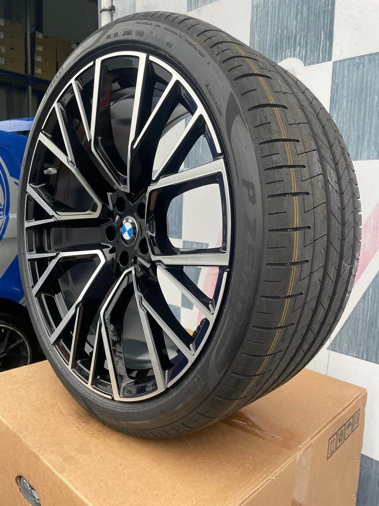 22 inch BMW X5 M velgen 5x112 G05 X6 G06 + continental ️, 275 mm, Banden en Velgen, Nieuw, Overige maten