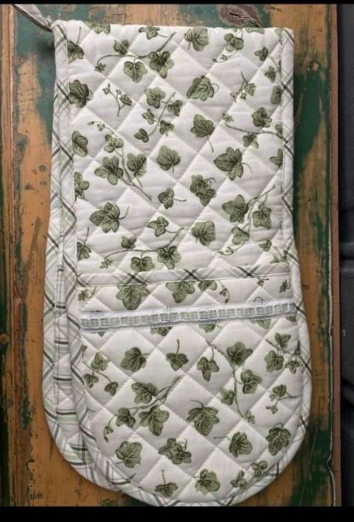 dubbele ovenwant pannenlap klimop ovenhandschoen  leefkeuken, Overige typen, Nieuw, Ophalen of Verzenden, De Giesel