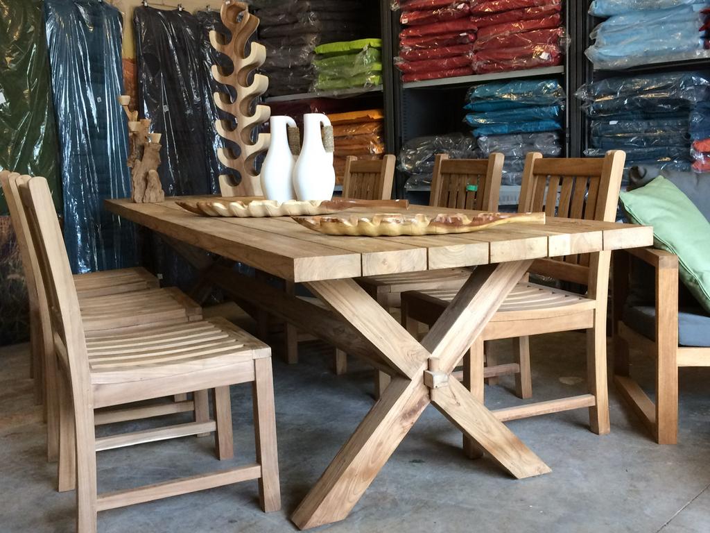 Groot Assortiment Teak Tuintafels / Nieuw & Gebruikt, Tuin en Terras, Tuintafels, Ophalen of Verzenden, Zo goed als nieuw, Rechthoekig