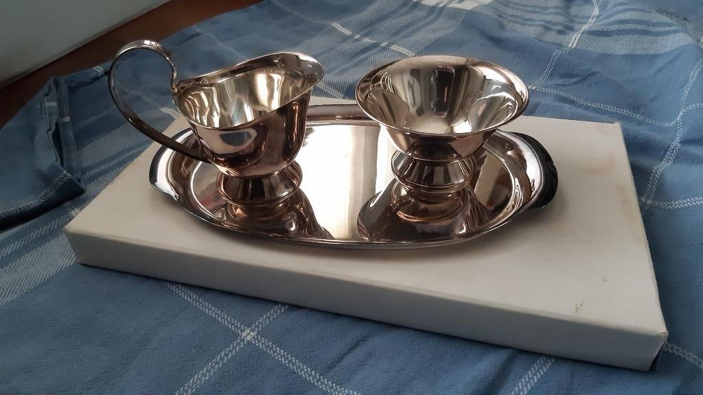 Vintage Roomsetje verzilverd - Sola 100, Antiek en Kunst, Ophalen of Verzenden