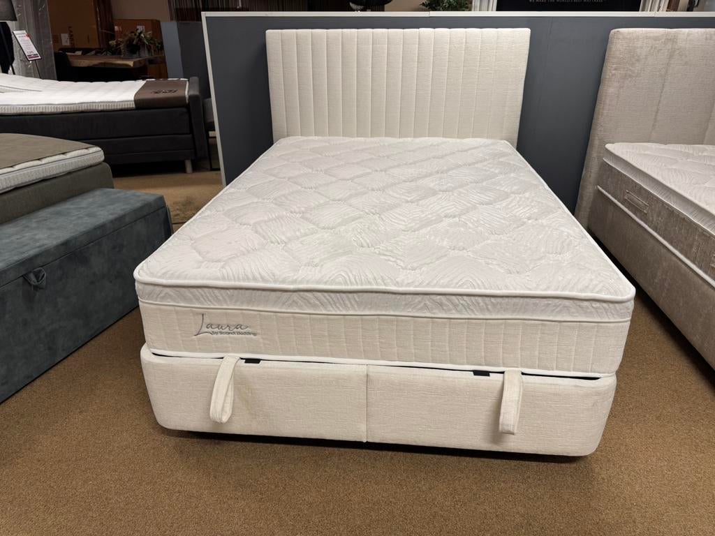 Boxspring/Baza met opbergruimte 140cm Direct/leverbaar E7267, Huis en Inrichting, Mwonenenslapen, Mwonenenslapen@ziggo.nl, 200 cm