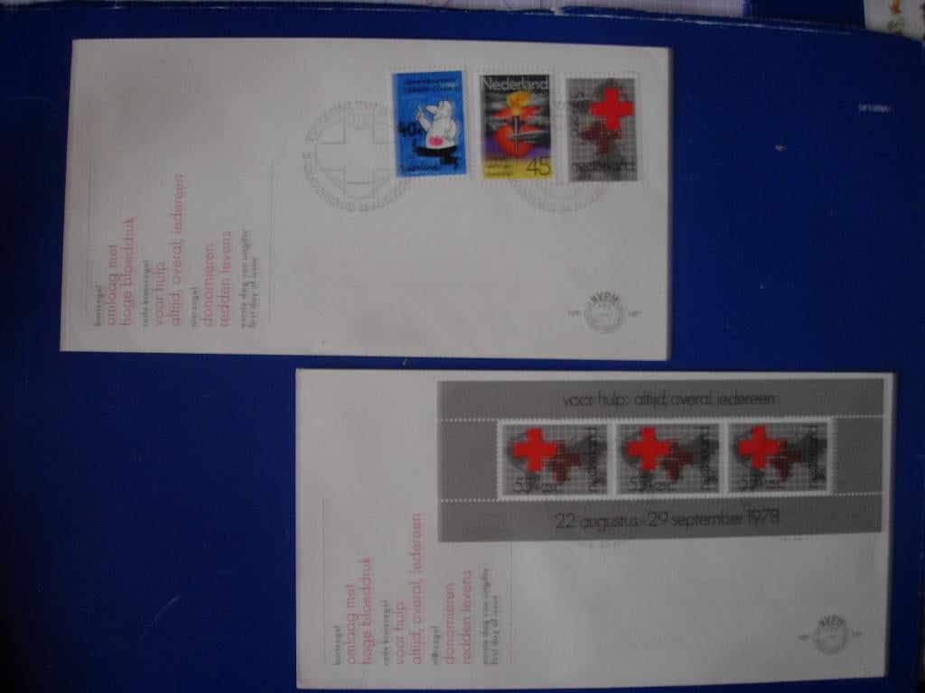 NL Nederland 10 FDC's jaargang 1978, Postzegels en Munten, Postzegels | Eerstedagenveloppen, Verzenden, Onbeschreven, Nederland