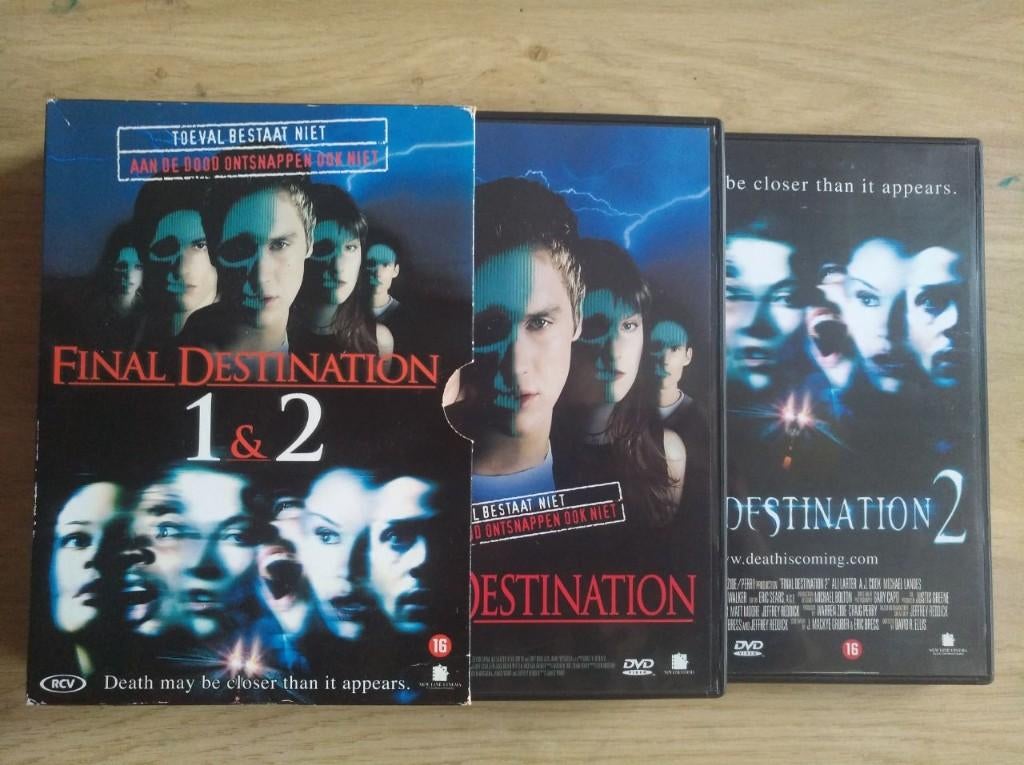 2× DVD's | Final Destination deel 1 en 2 ( ZGAN ), Cd's en Dvd's, Dvd's | Horror, Zo goed als nieuw, Overige genres, Boxset, Vanaf 16 jaar