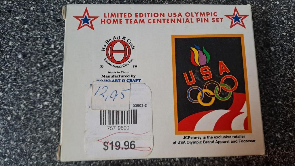Olympische Spelen USA Centennial Pin Set nieuw, Onbekend, Nieuw, Ophalen of Verzenden, Speldje of Pin