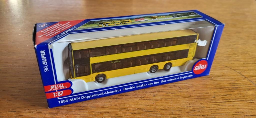 Siku 1884 lijnbus dubbeldekker, Hobby en Vrije tijd, Modelauto's | 1:87, Ophalen of Verzenden, Nieuw, Bus of Vrachtwagen, SIKU