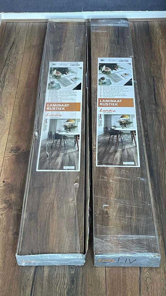 Laminaat Lundia Rustiek Liv groef 3,7 m2, Huis en Inrichting, Ophalen, Nieuw, Minder dan 10 m², Laminaat