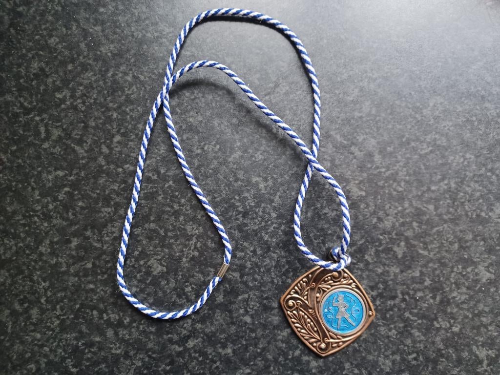 Carnavals medaille CV De Peelvrujters aan koord, Ophalen, Overige materialen, Nederland
