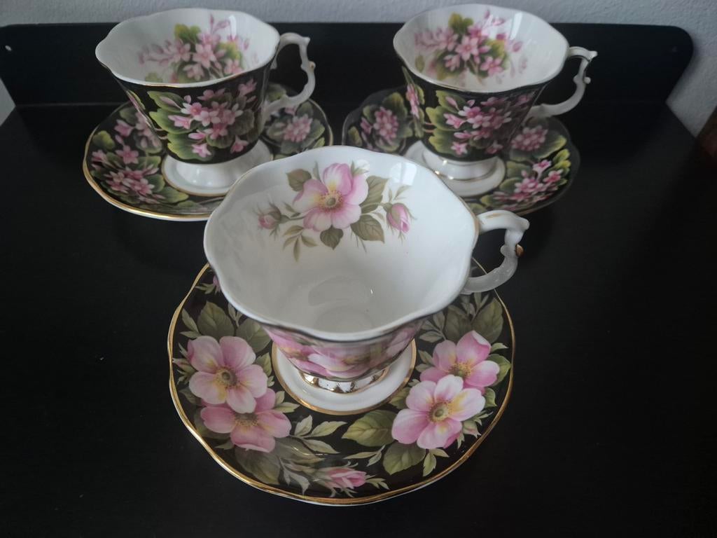 Provincial flowers royal albert porselein, Ophalen of Verzenden, Gebruikt, Porselein, Kop en/of schotel
