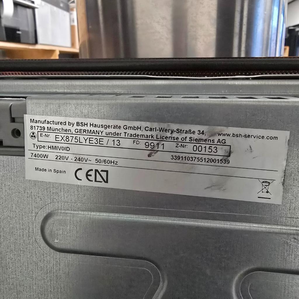 Siemens inbouw inductie kookplaat EX875LYE3E //DEMO MODEL//, Witgoed en Apparatuur, Kookplaten, Ophalen, Refurbished, Inbouw, Inductie