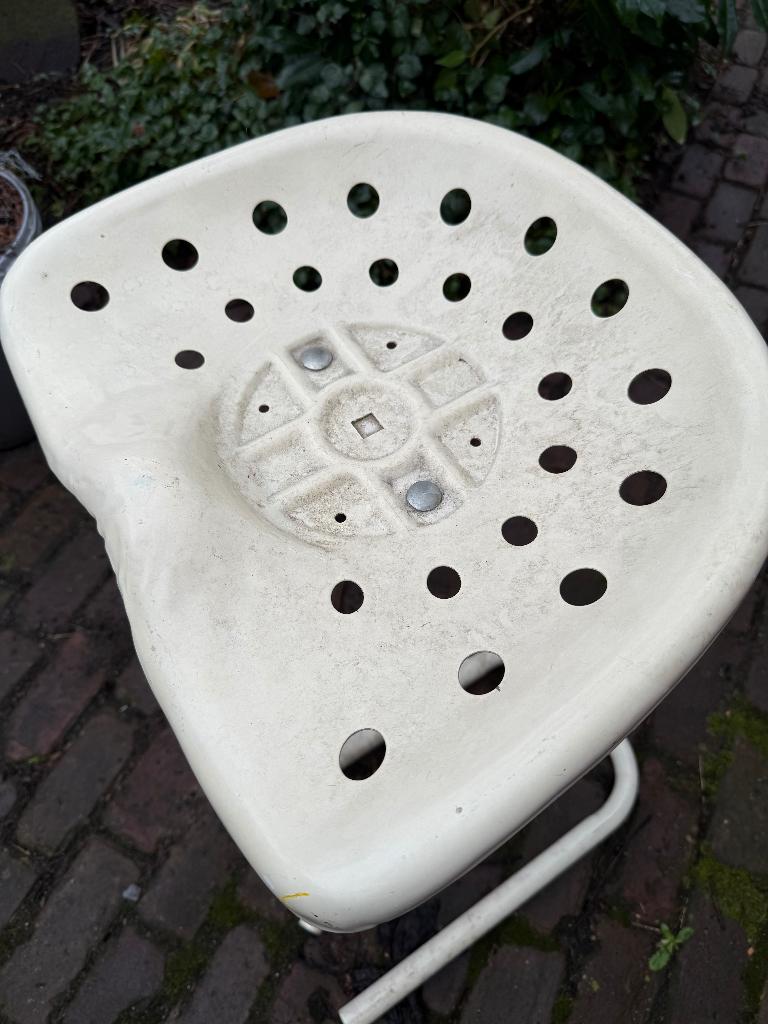 Barkruk tractorzit sixties seventies vintage, Huis en Inrichting, Ophalen, Gebruikt, Met voetsteun, 1 kruk