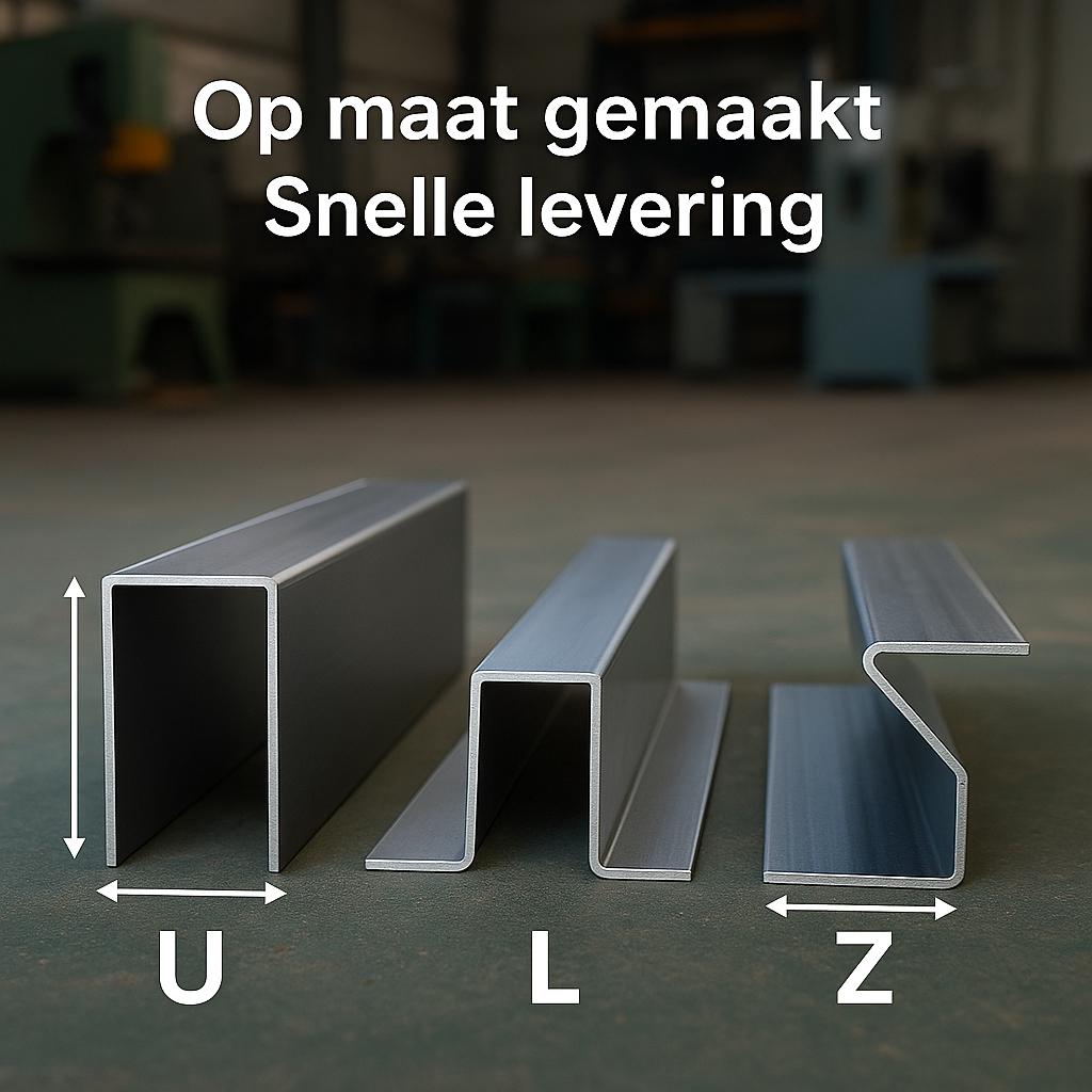 U / L / Z profiel op maat, Komt aan huis, Draaien en Frezen
