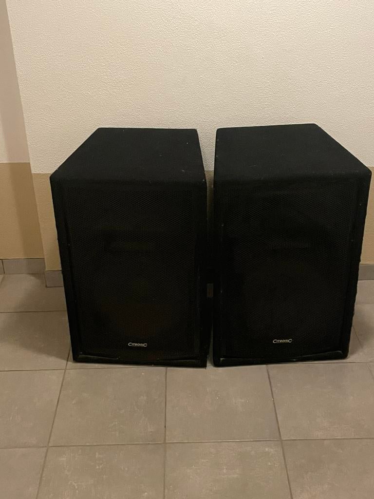 Citronic 15 inch 250 watt 8ohm speakers, Ophalen, Zo goed als nieuw, 120 watt of meer, Overige merken
