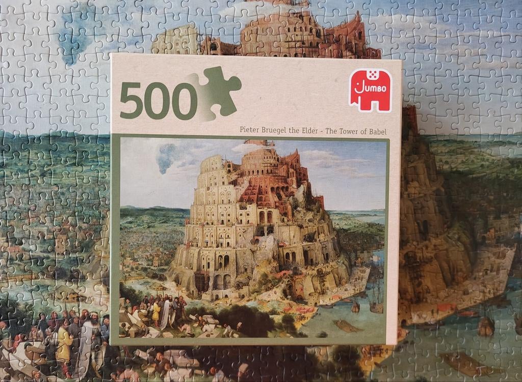 Puzzel Toren van Babel 500, Ophalen, 500 t/m 1500 stukjes, Zo goed als nieuw