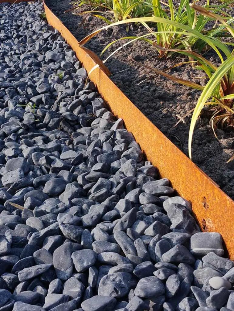Borderrand cortenstaal 16cm x 106cm - Stuksprijs bij 20st., Overige materialen, 100 tot 200 cm, Info@cortenstunter.nl, Www.cortenstunter.nl