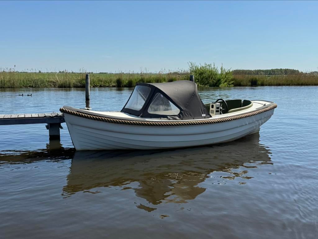 Pura Vida electrische sloep 2019, Watersport en Boten, Sloepen, Ophalen, Binnenboordmotor, Diesel, Zo goed als nieuw