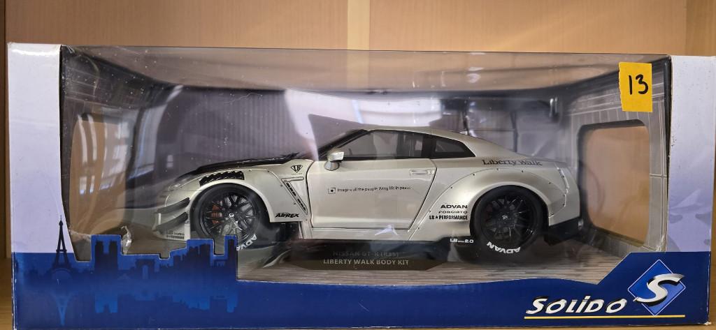 Nissan Skyline GT-R R35 Liberty Walk (13), Ophalen of Verzenden, Nieuw, Auto, Solido