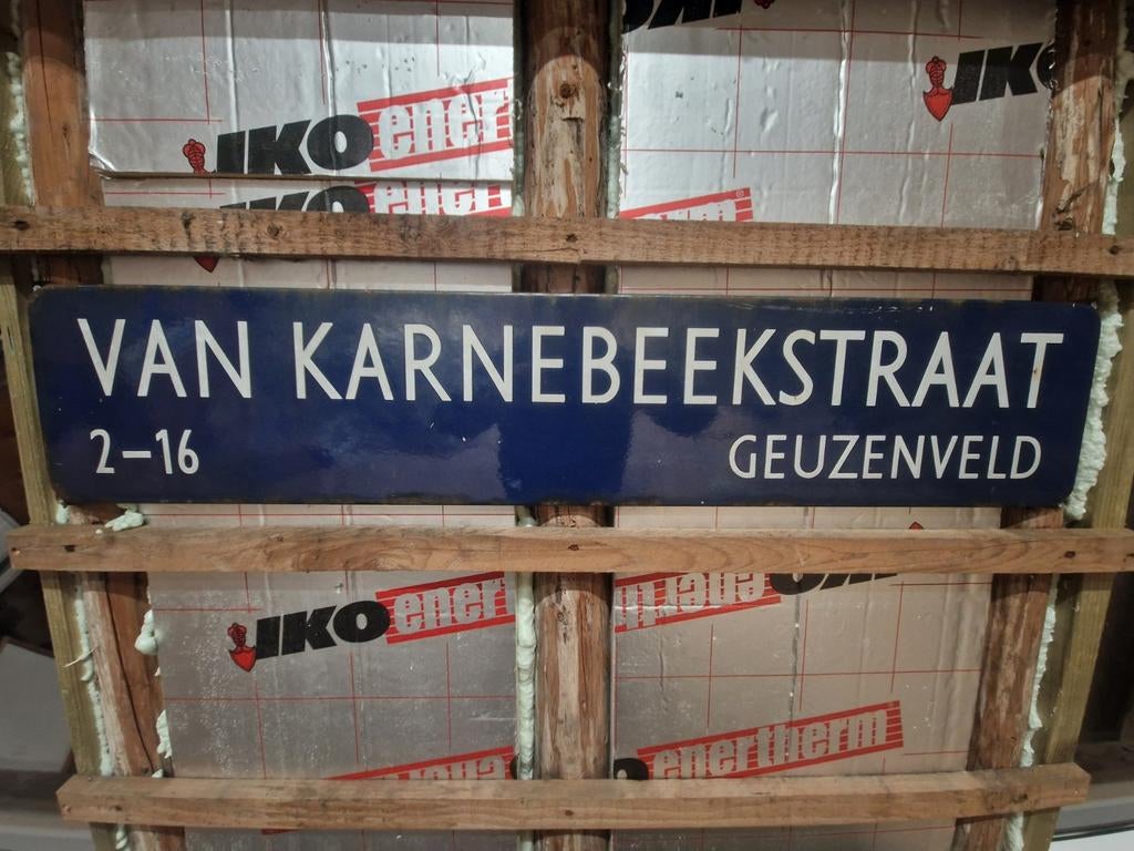 Straatnaambord Amsterdam, Ophalen of Verzenden, Minder dan 40 cm, Doos, Minder dan 35 cm