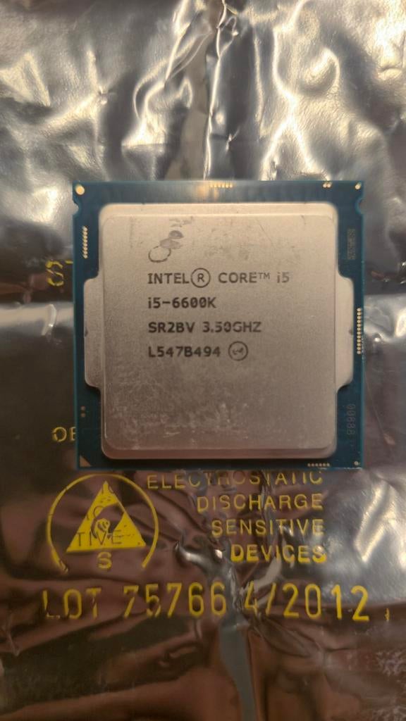 Intel Core i5-6600K Processor, Computers en Software, LGA 1151, Gebruikt, 4-core, Intel Core i5-6600K