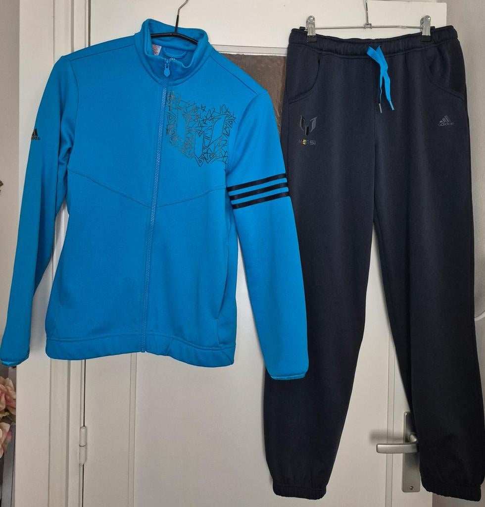 Adidas Messi trainingspak maat 164, Adidas, Jongen of Meisje, Ophalen of Verzenden, Zo goed als nieuw