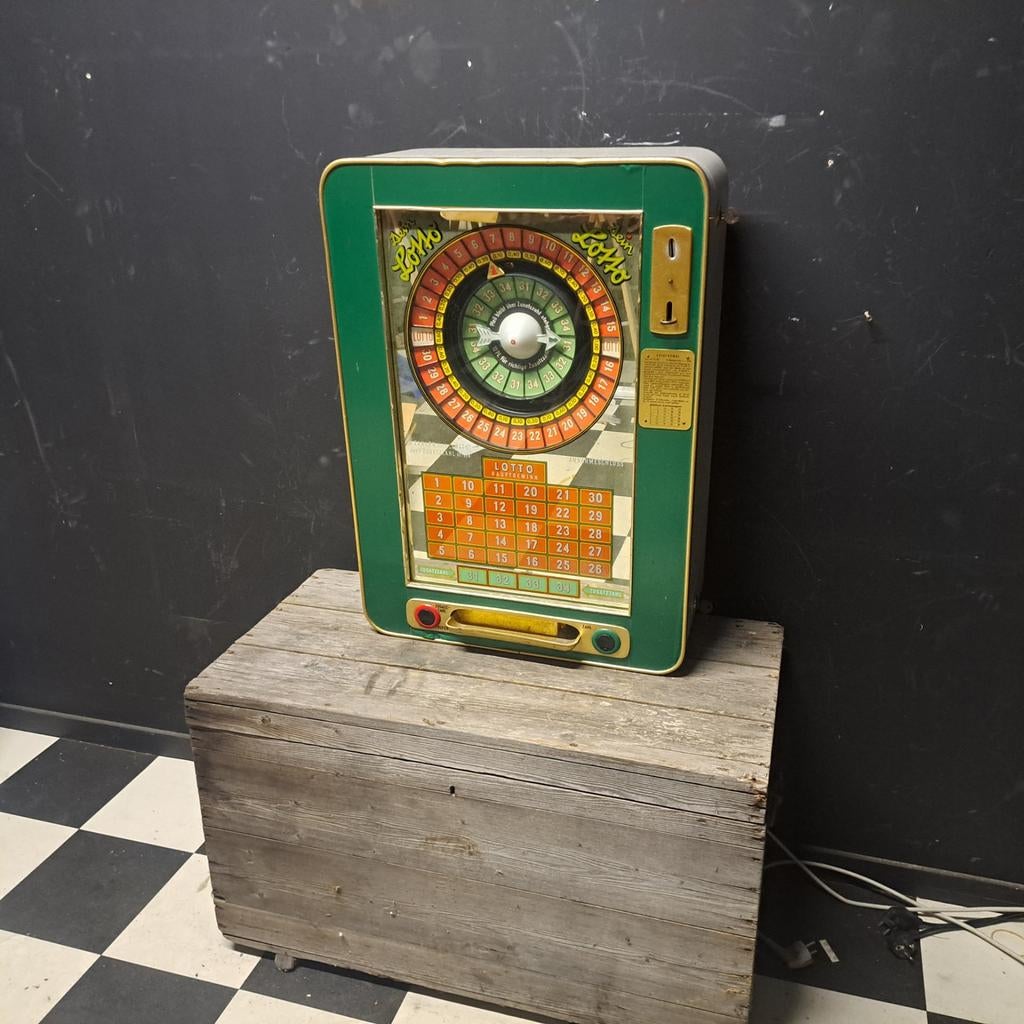 Lotto roulette Gokkastje automaat Vintage, Ophalen, Gebruikt