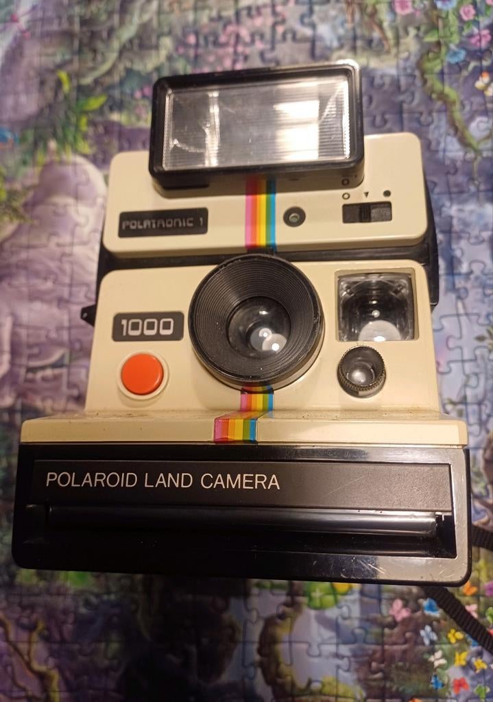 Vintage Polaroid 1000 land camera met polatronic 1 flitsblok, Audio, Tv en Foto, Fotocamera's Analoog, Polaroid, Polaroid, Ophalen of Verzenden