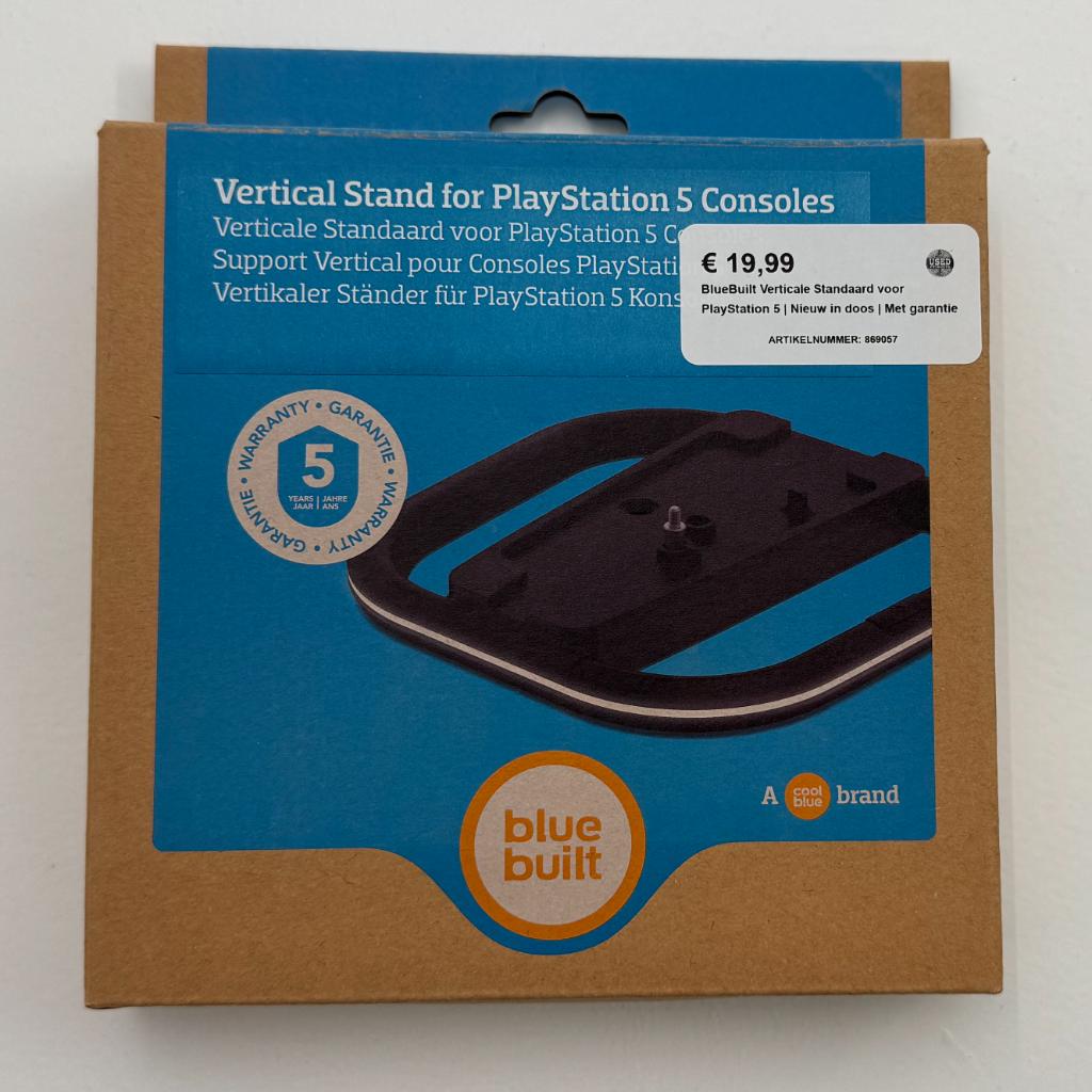 BlueBuilt Verticale Standaard voor PlayStation 5 | Nieuw in, Ophalen of Verzenden, Nieuw, Voeding, Oplader of Kabel, PlayStation 5