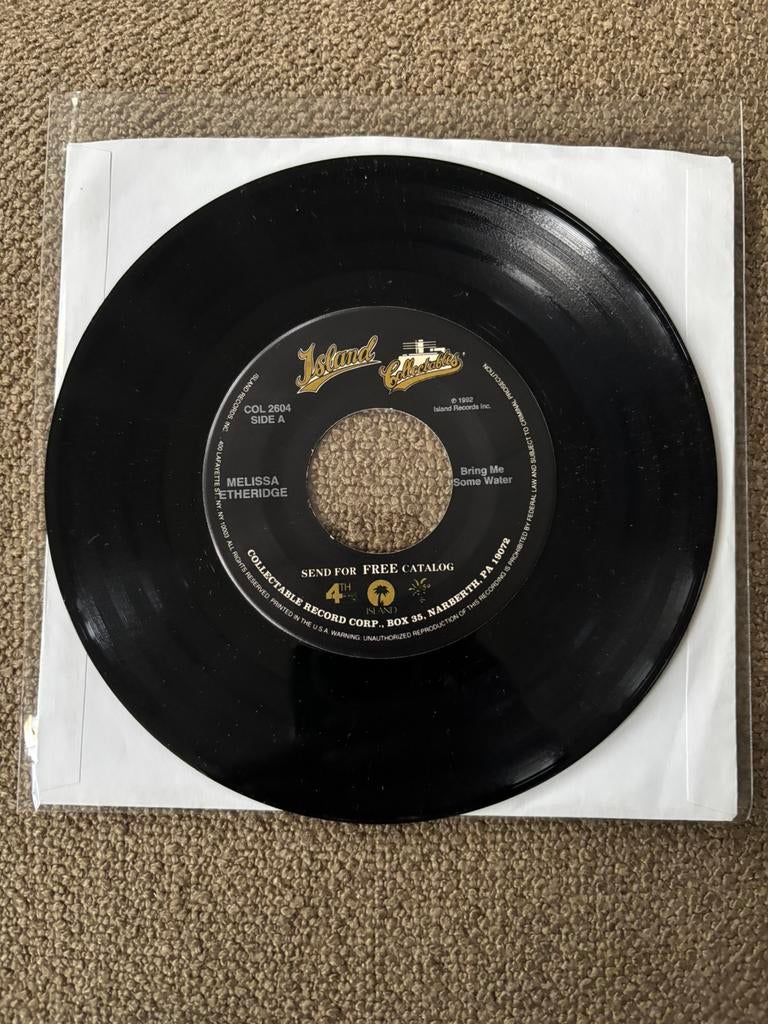 Melissa Etheridge - Bring me some Water, Ophalen of Verzenden, Zo goed als nieuw, 7 inch, Pop