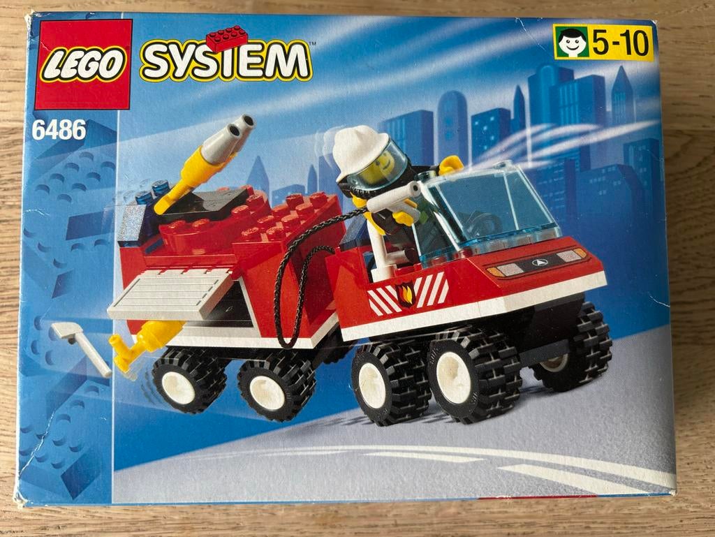 Lego System Brandweerauto 6486, Ophalen, Gebruikt, Complete set, Lego