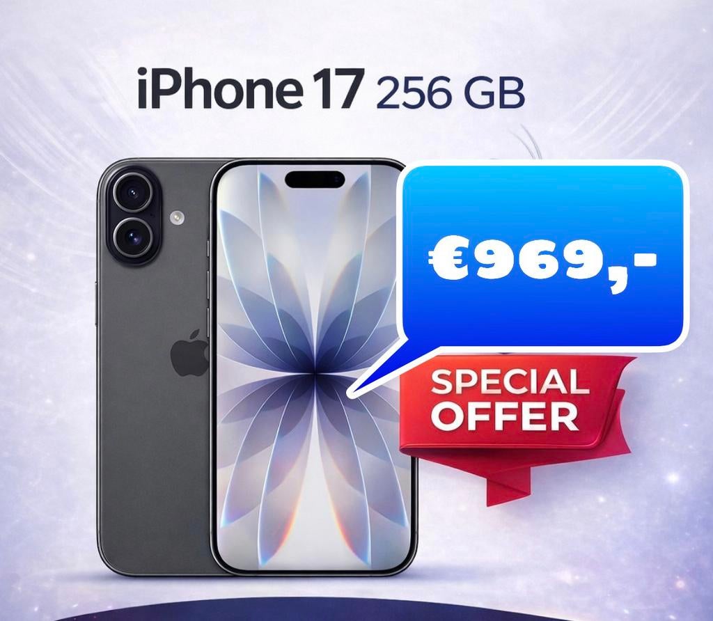 iPhone 17/256GB, Overige modellen, Zwart, Ophalen of Verzenden, Rijswijktelecom@gmail.com