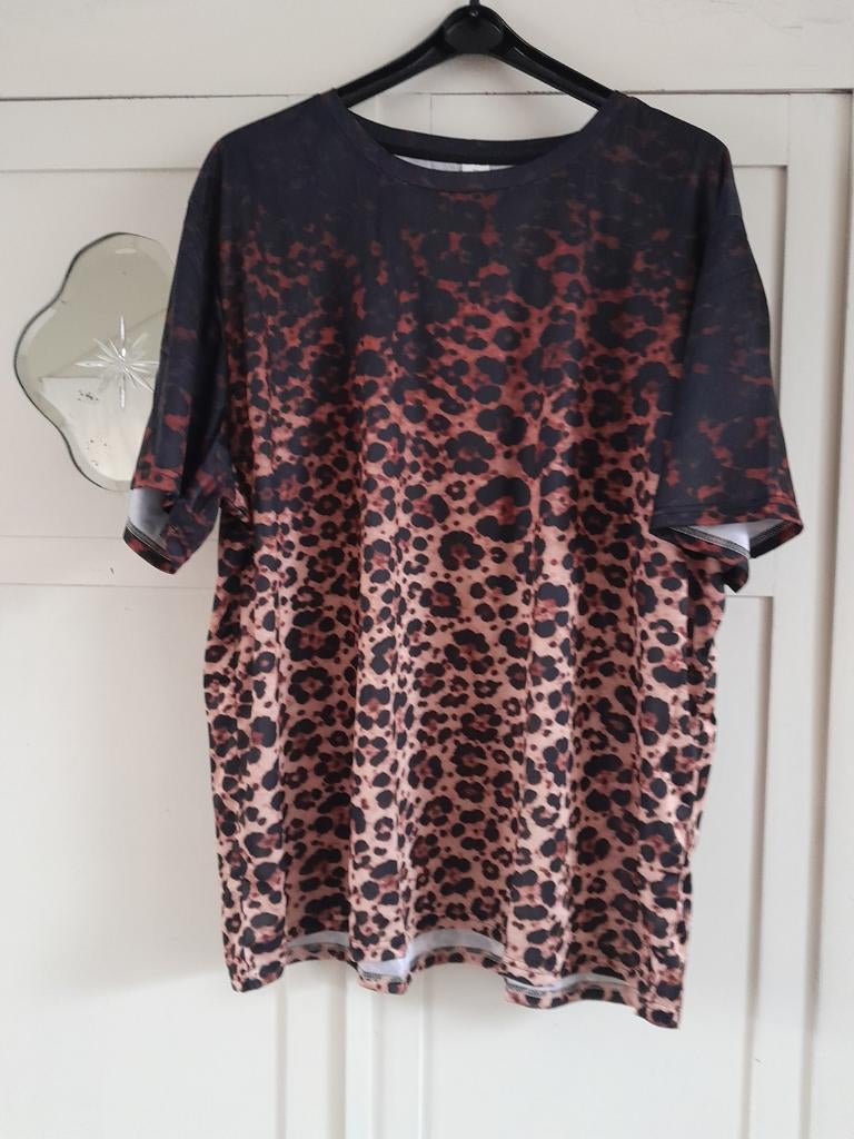 Tijger panter print tshirt nieuw maat xxl carnaval, Ophalen of Verzenden, Nieuw, Overige maten