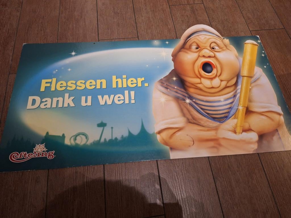 Efteling reclamebord, Verzamelen, Efteling, Ophalen, Zo goed als nieuw, Overige typen