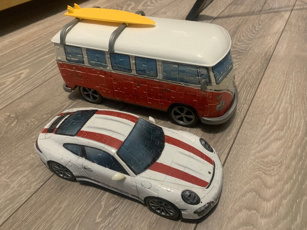 3d puzzel Porsche en Volkswagen, Ophalen of Verzenden, Minder dan 500 stukjes, Zo goed als nieuw, Rubik's of 3D-puzzel