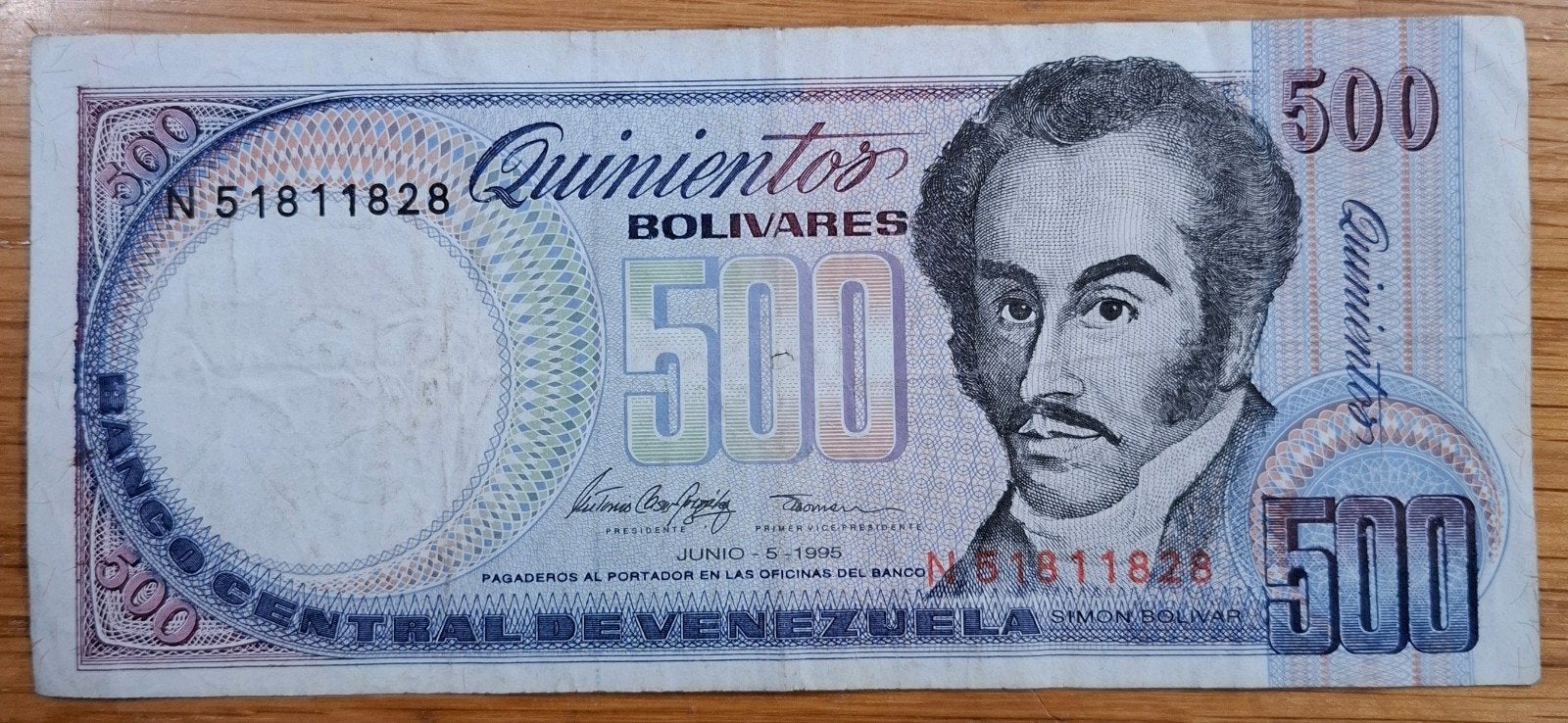 143# Venezuela 500 Bolivares 1995 P67, Ophalen of Verzenden, Zuid-Amerika