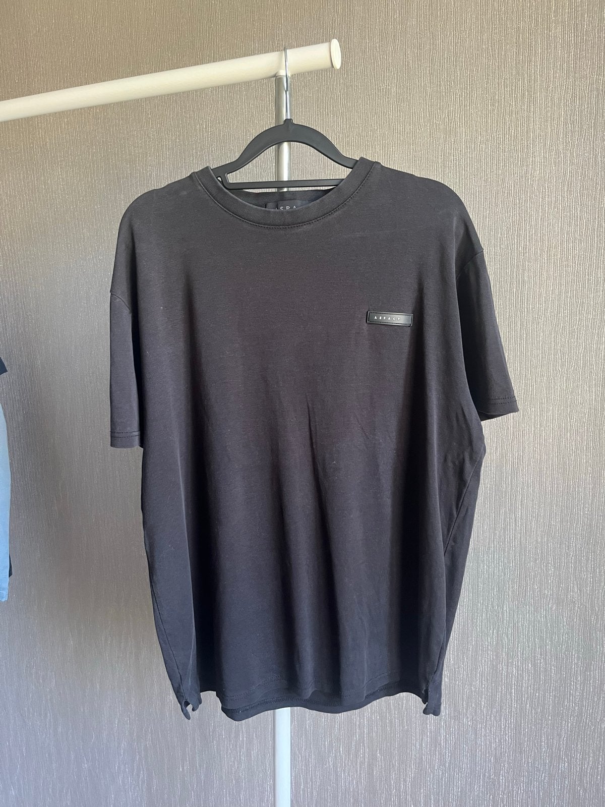 ASPACT Zwart T-shirt Maat L, Kleding | Heren, Ophalen of Verzenden, Gedragen, Maat 52/54 (L), Zwart