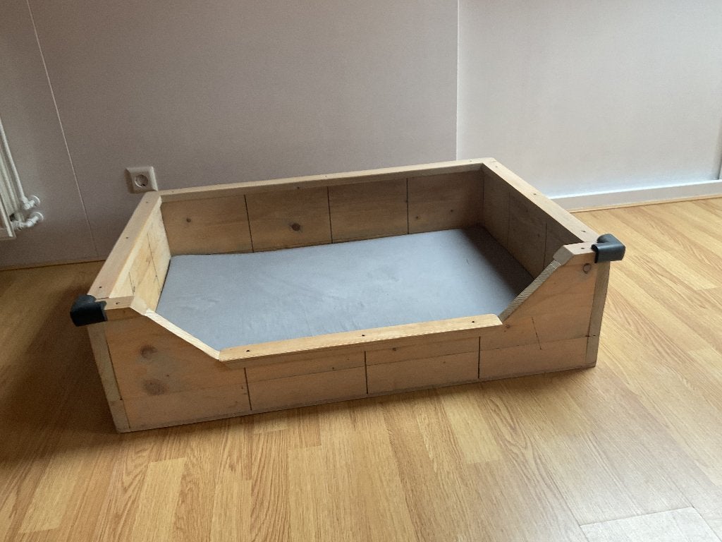 Hondenmand 100x 70 cm steigerhout., Ophalen, Gebruikt, Overige