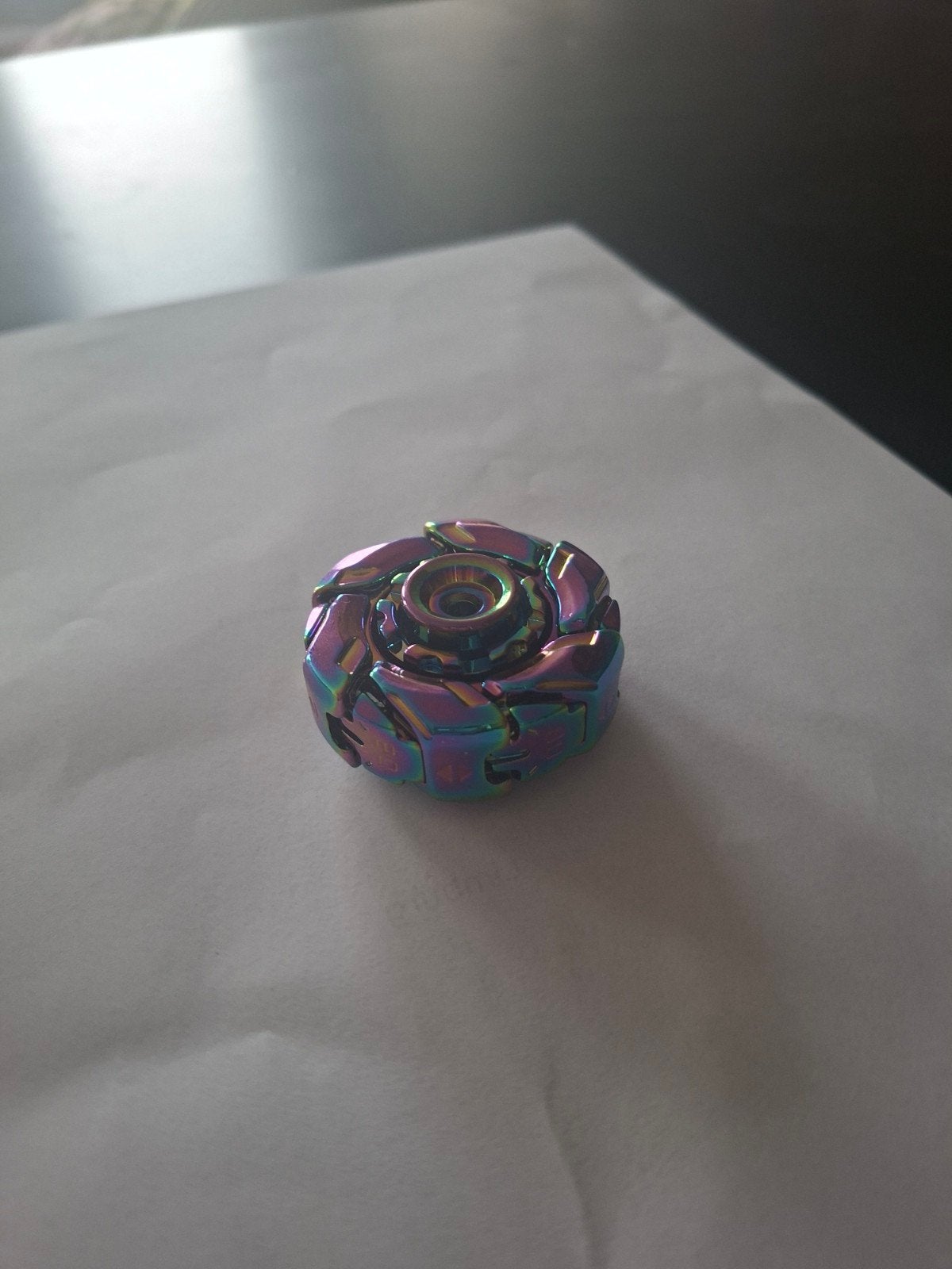 Kleurrijke Fidget Spinner - Regenboog Metaal, Kinderen en Baby's, Ophalen of Verzenden, Zo goed als nieuw, Jongen of Meisje