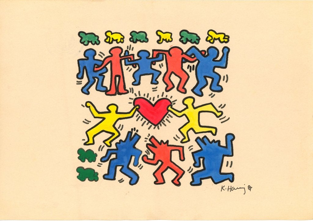 Keith Haring Artwork, Ophalen of Verzenden