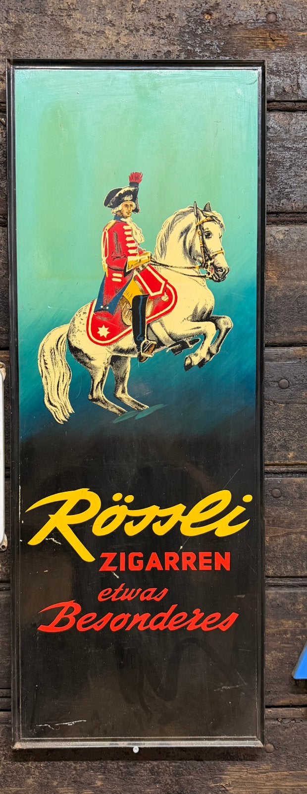 Kunstof decoratie rössli sigaren mancave kunststof, Ophalen, Reclamebord, M, Zo goed als nieuw